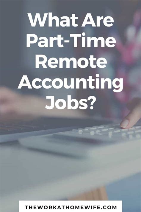Monday to Friday. . Part time remote accounting jobs
